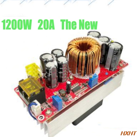 1200W 20A DC-DC convertisseur Boost Module d'alimentation 10-60V à 12-90V chargeur de tension réglable le nouveau ► Photo 1/6