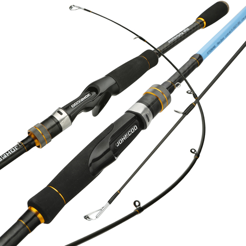 Canne à pêche action rapide ultralégère et vive de 1.92 ou 2.1m, accessoire à 2 sections, adapté au ROCKFISH, Casting, Spinning, UL/L, m/ML, 2 embouts, nouveauté ► Photo 1/6