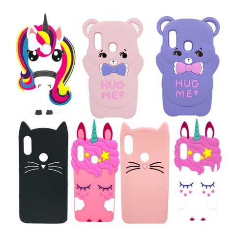 3D mignon dessin animé étui pour Samsung Galaxy A50 étui 2022 Silicone souple couverture pour Samsung A 50 A30 A20 A205 A305 A505 téléphone Fundas ► Photo 1/6