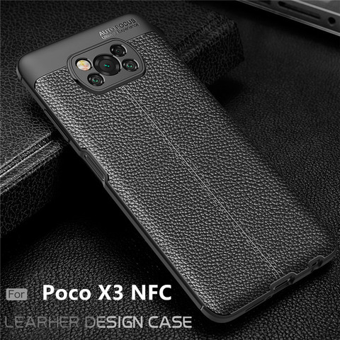 Pour housse Poco X3 étui pour Xiaomi Poco X3 Capas antichoc pare-chocs en cuir pour Fundas Redmi K30 Ultra Xiaomi Poco X3 housse ► Photo 1/6