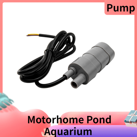 Pompe à eau, 840l/H, 12V, Submersible à haut débit, pour camping-car, pompe à eau d'étang, Aquarium ► Photo 1/6