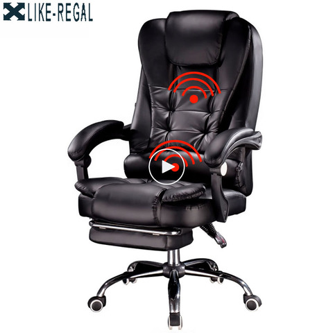 Chaise de massage ordinateur chaise de jeu offre spéciale chaise de personnel avec ascenseur et fonction pivotante ► Photo 1/6