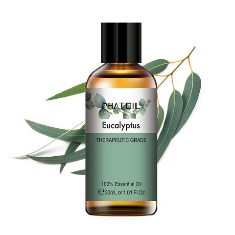 PHATOIL 30ML huiles essentielles d'eucalyptus pour humidificateur Rose lavande jasmin menthe poivrée bois de santal bergamote arbre à thé huile aromatique ► Photo 1/6