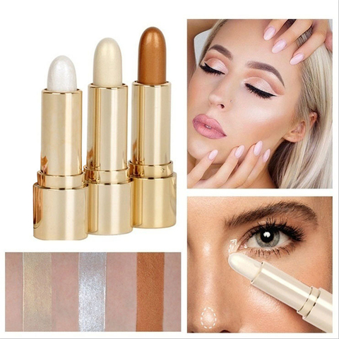 Crayon à reflets 3D, 1 pièce, embellissement du Contour, éclaircit la peau, maquillage du visage, bronzant, cosmétique, vente en gros ► Photo 1/6