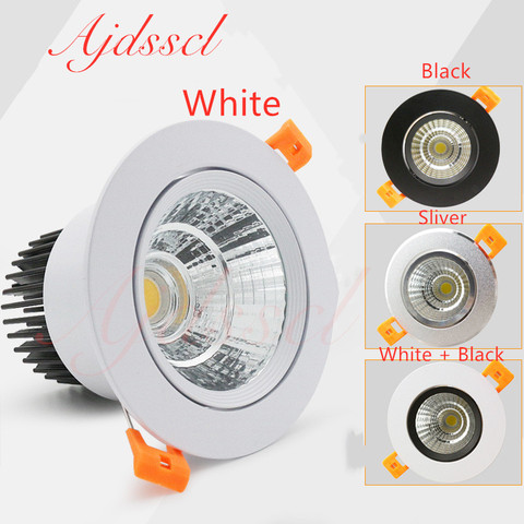 Dimmable Spot de plafonnier à LED cob plafond Spot éclairage 3W 5W 7W 12W 15W 20W 30W LED ampoule chambre cuisine intérieur plafond encastré ► Photo 1/6