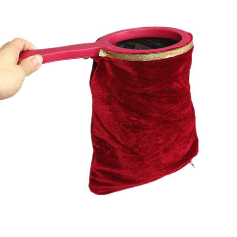 Jouet pour enfant, outil universel rouge magique vide, sac de changement, accessoire de magicien débutant faire apparaître ou disparaître des choses de couleur aléatoire Gag ► Photo 1/5