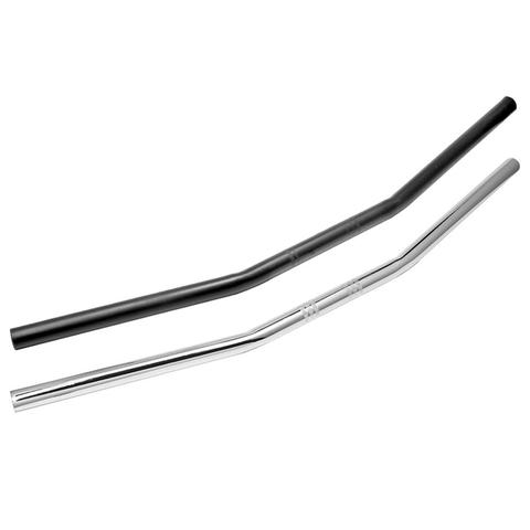 Guidon droit chromé noir de moto Cafe Racer, barre droite pour Honda, Kawasaki, Yamaha, Suzuki, Harley Chopper Bobber, 7/8 