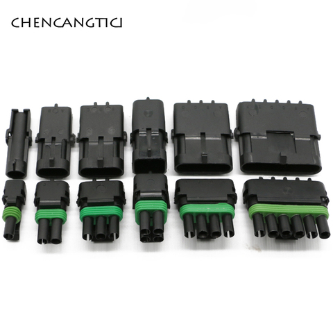 Ensemble de connecteurs électriques pour Automobile, 1, 2, 3, 4, 6 broches, Delphi GM ► Photo 1/4