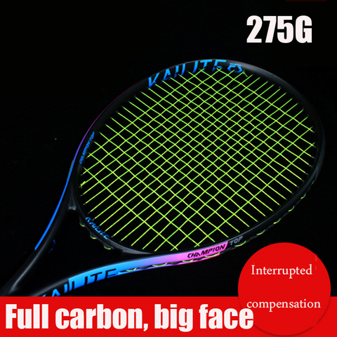 Original 100% pleine Fiber de carbone 275g raquette de Tennis professionnelle pour adultes hommes femmes avec sac haut carbone ultra-léger raquettes Padel ► Photo 1/6