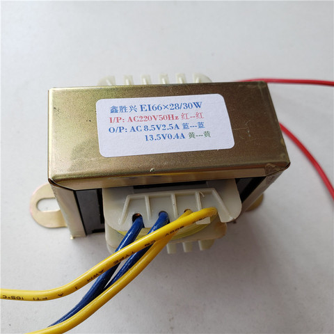 8.5V 2.5A 13.5V 0.4A EI transformateur 220V entrée 30VA EI66 * 28 pour BCY-432KFR réactif réfrigérateur congélateur transformateur ► Photo 1/2