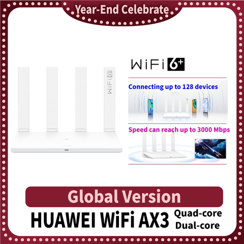 Version mondiale en option routeur Huawei d'origine AX3 WiFi 6 + 3000Mbps routeur sans fil Huawe WiFi AX3 Pro ► Photo 1/6