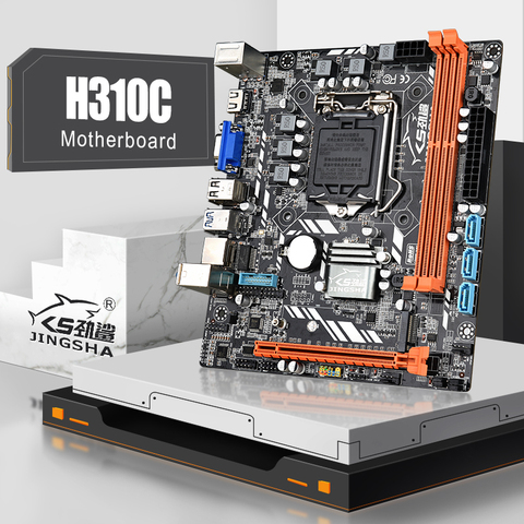 JINGSHA-carte mère h310 c, processeur LGA 1151, 3 x sata3, prend en charge l'interface M.2 et les deux protocoles NGFF Nvme ► Photo 1/6