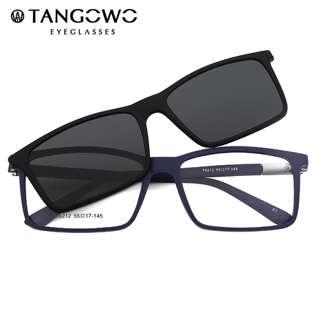 TANGOWO concepteur Vintage lunettes de soleil optiques hommes femmes pince à lunettes sur la marque cadre myopie Prescription lunettes multifonction ► Photo 1/1