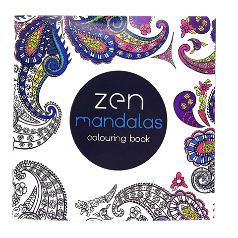 1 pièces neuf 24 Pages Mandalas fleur coloriage livre pour enfants adulte soulager le Stress tuer temps Graffiti peinture dessin Art livre ► Photo 1/6