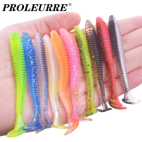 Proleurre – leurre wobbler en Silicone souple, appât artificiel de type poisson nageur idéal pour la pêche à la carpe ou au bar, 5/7/9cm ► Photo 1/6