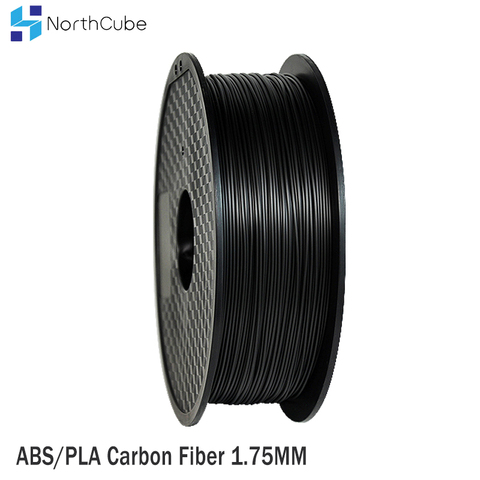 Filament d'imprimante 3D de Fiber de carbone de PLA/ABS 1.75mm 1KG (2.2lbs) précision dimensionnelle de bobine +/-0.02mm noir ► Photo 1/3