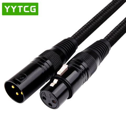 YYTCG – câble audio XLR mâle vers XLR femelle, 1 pièces, haute qualité, 3 broches, 1m 2m 3m 5m ► Photo 1/6