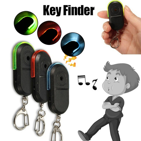 En gros sans fil 10m Anti-perte alarme clé localisateur porte-clés sifflet son avec lumière LED Mini Anti perdu clé Finder ► Photo 1/6