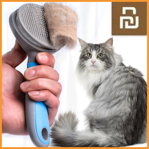 XiaomiYoupin animal de compagnie chat épilation brosse peigne animaux toilettage outils cheveux perte tondeuse peigne pour chats Xiomi Mijia ► Photo 1/6