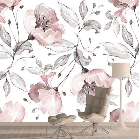 Vintage Rose fleur 3d papier peint rouleau décor à la maison pour salon canapé fond en relief autocollant mural vinyle étanche peintures murales ► Photo 1/6