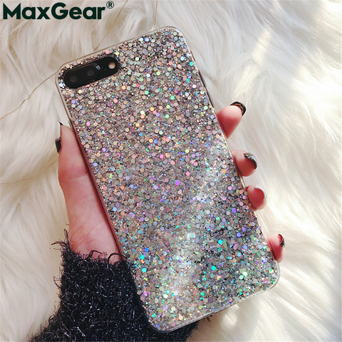 Coque scintillante en Silicone pour Huawei, compatible modèles P20 Pro, P30 Lite, Mate 10, 20, X, P10 Plus, P Smart 2022, 30 paillettes ► Photo 1/6