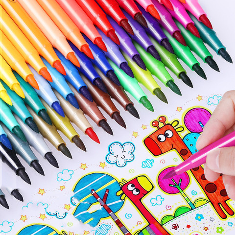 Peinture pour enfants, crayon de couleur à eau Non toxique 36/24/18/12, stylo à aquarelle lavable, marque de peinture pour enfants, fournitures d'art de dessin ► Photo 1/6