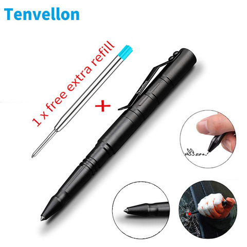 Tenvellon-stylo tactique auto-défense, Protection de sécurité en acier tungstène, outils de défense personnels, paquet Simple ► Photo 1/6