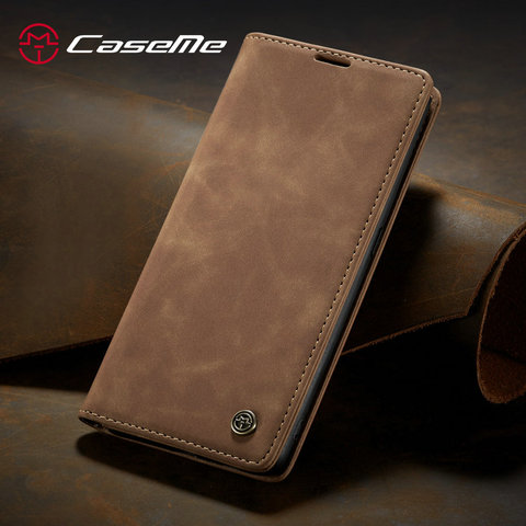 CaseMe étui en cuir rétro pour Samsung Galaxy A90 A41 A31 A21S 2 fentes pour cartes aimant portefeuille couverture A41 A90 étui de téléphone ► Photo 1/6