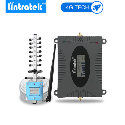 Lintratek 4G Signal Booster (bande 3) LTE 1800mhz téléphone portable 4G amplificateur antenne GSM DCS 1800 téléphone portable répéteur ensemble complet. ► Photo 1/6