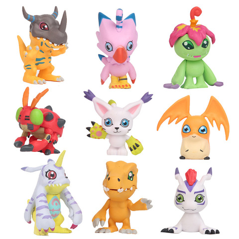9 pièces/ensemble Anime numérique monstre Digimon mignon figurine modèle jouets ► Photo 1/5