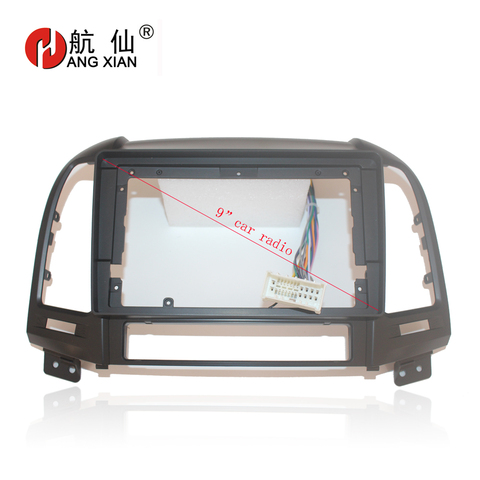 HANGXIAN – cadre de tableau de bord pour Hyundai Santa Fe 2006 – 2012, DVD, gps, Kit d'installation, 2din ► Photo 1/6