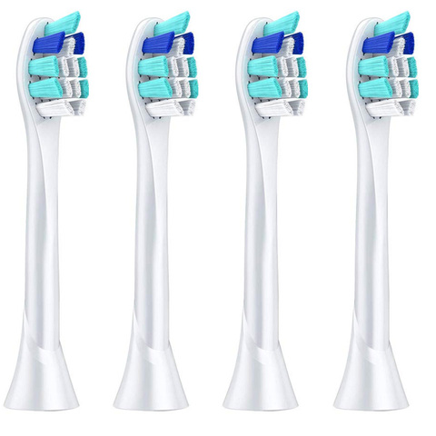 Têtes de brosse à dents de rechange, 4 pièces, Philips Sonicare 2 series hx6232, Philips Diamond Clean Sonicare Flexcare ► Photo 1/6