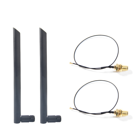 Nouvelle antenne WiFi double bande 5dbi sans fil RP-SMA + MHF4/IPX Pigtail, câble pour carte NGFF M.2, Module Intel AX210 AX200 9260 3G/4G ► Photo 1/6