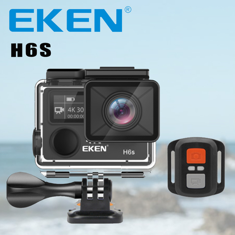 Caméra d'action DV, appareil photo d'action portiva EKEN H6S WiFi Ultra HD 4K stabilisation d'image électronique Go étanche 1080P Pro ► Photo 1/6
