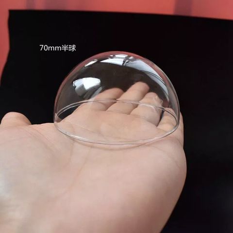 Dôme en verre hémisphère 1x50/60/70mm, demi-bouteille transparente demi-ronde, globe en verre, pendentif ► Photo 1/5