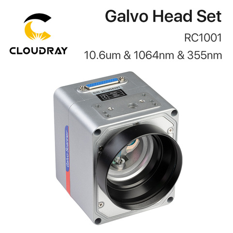 Cloudray-Scanner galvanomètre à balayage Laser, Fiber RC1001, ensemble de têtes Galvo, 10,6 um et 1064nm et 355nm, 10mm avec alimentation ► Photo 1/6