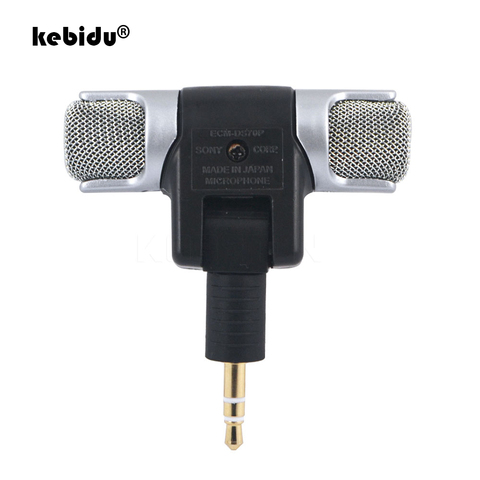 Kebidumei date numérique Mini 3.5mm Jack Electret condensateur stéréo clair voix Microphone pour PC pour ordinateur portable universel ► Photo 1/6