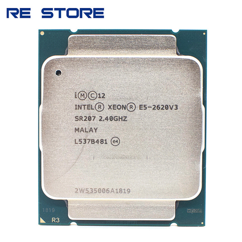 Intel Xeon E5 2620 V3 LGA 2011-3 PROCESSEUR D'UNITÉ CENTRALE SR207 2.4Ghz 6 Core 85W E5 2620V3 SOUTIEN X99 CARTE MÈRE ► Photo 1/2