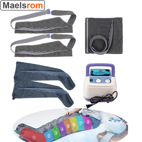 Masseur par Compression multifonction avec 8 chambres d'air, appareil de massage par vibrations à infrarouge, enveloppes d'air pneumatiques pour les jambes, les bras et la taille, pour la relaxation, le soulagement des douleurs ► Photo 1/6