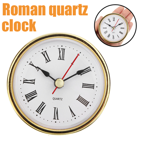 Horloge classique à Quartz artisanal 2-1/2 pouces (65mm), horloge ronde Insert à tête, numéro romain Mayitr ► Photo 1/5