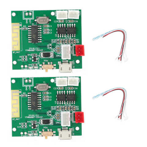 Module d'amplificateur de puissance, 1 paire, carte son stéréo pour Bluetooth 5.0 TWS 3.7-5V pour carte de Module Bluetooth ► Photo 1/6