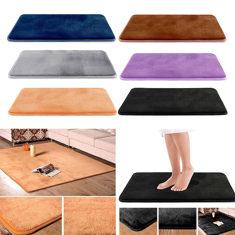 Tapis de bain en mousse à mémoire de forme tapis absorbant antidérapant lavage en Machine, 40x60cm / 50x80cm ► Photo 1/6