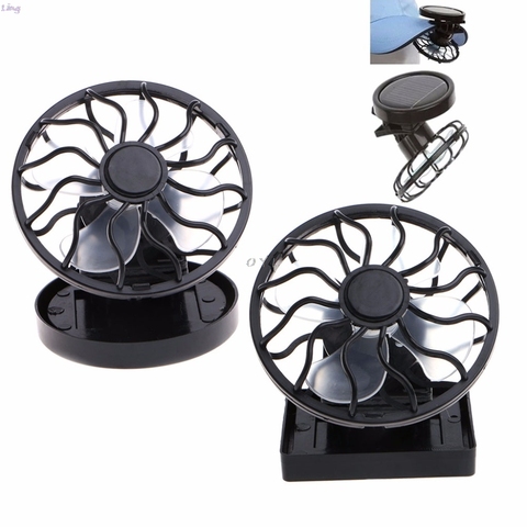 Ventilateur de refroidissement, alimenté par panneau solaire, Mini ventilateur portatif pour voyage, Camping, pêche ► Photo 1/6