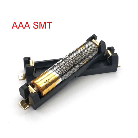 Boîte à ressort de batterie au Lithium bricolage de haute qualité 1 * boîte de batterie de support de pile aaa SMD SMT avec broches en Bronze ► Photo 1/6