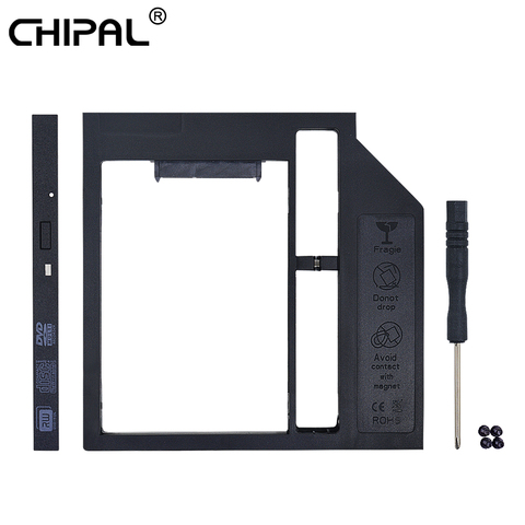 CHIPAL-disque dur universel SATA 3.0, 12.7 2.5, 2e génération HDD Caddy 9mm boîtier SSD mm, pour disque dur de adaptateur pour ordinateur portable 