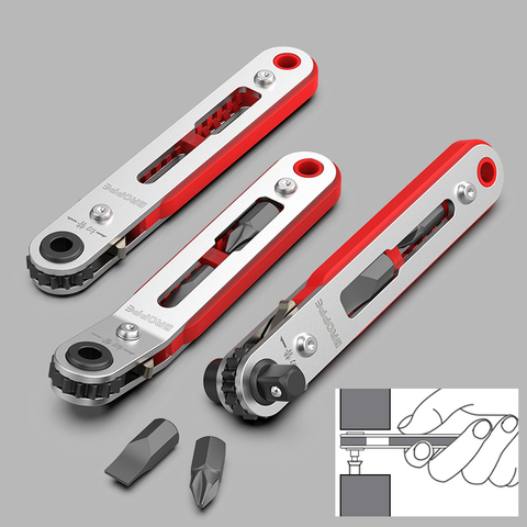 3Choices Mini Magnetic Ratchet Wrench 1/4