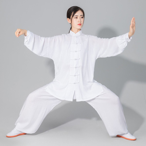 USHINE qualité Taichi uniforme coton ceinture d'exercice 6 couleurs Wushu Kungfu vêtements pour enfants adulte arts martiaux aile Chun costume ► Photo 1/6