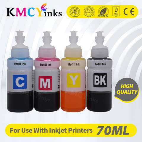 KMCYinks – kit de recharge d'encre pour imprimante Epson, pour L100, L110, L120, L132, L210, L222, L300, L312, L355, L350, L362, L366, L550, L555, L566 ► Photo 1/6