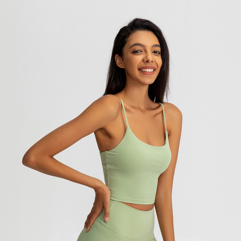 Butterfly – soutien-gorge de Yoga doux pour femmes, débardeur athlétique, bretelles Spaghetti, Fitness, haut court, Anti-transpiration, Push Up, sport d'entraînement ► Photo 1/6