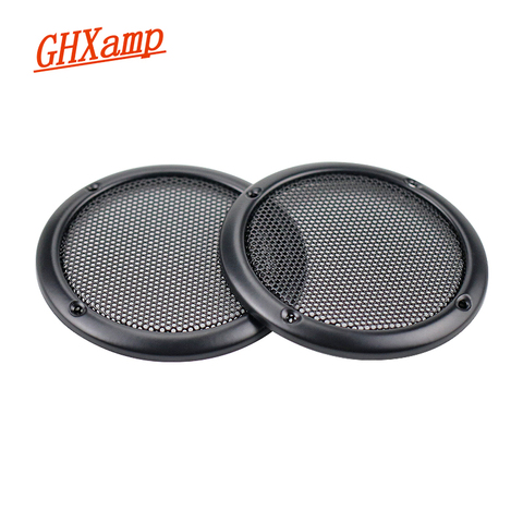 GHXAMP – filet de grille pour haut-parleur, 3 pouces, 92mm, couvercle entièrement en métal, boîtier en maille métallique de haute qualité, 2 pièces ► Photo 1/6